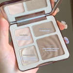 Neljav&auml;rviline Highlighter Contour Palette Illuminator Makeup 3D Bronzer Matte Contour Puuder Rose P&otilde;sepuna K&otilde;rgl&auml;ikega Palette Kosmeetika