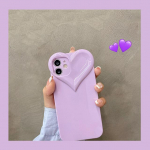 3D Love Heart armas telefoni&uuml;mbris iPhone'ile 14 11 12 13 Pro Max Xr Xs 7 8 14 Plus Candy Color Solid Pehme silikoon Tpu tagakaas For iPhone SE(2020) roheline