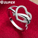 925 Sterling h&otilde;bedane delfiinis&uuml;da AAA tsirkoonist s&otilde;rmuse ehted 8#