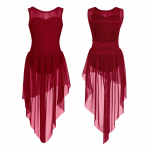 Lapsed, t&uuml;drukud, l&uuml;&uuml;riline kaasaegne tants, varrukateta t&uuml;ll, lahtise seljaosaga trikookleit 10-12 Years