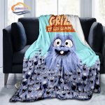 Grizzy and The Lemmings laste tekk Cartoon Bear hiir Flanell kohev tekk Diivanvoodi tekk matkatekk 130x150cm