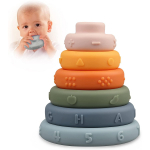 Beebi virnastamisr&otilde;ngad &ndash; pehmed ehitusklotsid m&auml;nguasjad v&auml;ikelapsele &ndash; Montessori sensoorne hariv ja arendav &otilde;ppem&auml;nguasi 6 9 12 18 kuu t&uuml;drukutele poistele