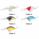 5 TK Rock Little Fat Fish Shiner S&uuml;gavsukeldumine Kaugele viska v&otilde;ltss&ouml;&ouml;t Mere magevee s&ouml;&ouml;t 5PCS