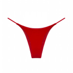 Kahekihiline &otilde;huke v&ouml;&ouml; Seksikas poolm&auml;hisega tuharap&uuml;ksid madala v&ouml;&ouml;kohaga puhtast puuvillast naiste T-kujuline aluspesu S punane