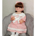 55 CM 22 tolline Reborn Dolls Realistic Raya Full Silicone Baby Bebe vasts&uuml;ndinud t&uuml;druku nukk veekindel m&auml;nguasi lastele kingitus pruun