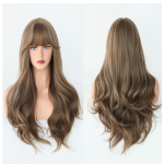 Mahukas Pikk Lokkis Parukas Sulgedega Tukk - Naturaalse V&auml;limusega Kehalaine, Kuumuskindel Igap&auml;evane/Peo/Pulma Juuksekaunistus (Hingav Kerge) 65cm helepruun v&auml;rv