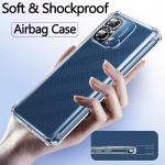 &Otilde;hkpadja koputusvastane pehme kristallselge l&auml;bipaistev TPU silikoonist &uuml;mbrisega telefoni kate Redmi 12C / 12 / 10C / 10 jaoks RedMi 10C puhas