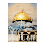 Islami kalligraafia l&otilde;uendimaal Allahu Akbar Kaaba p&uuml;ha koht Mo&scaron;ee plakatid ja tr&uuml;kised Seinakunst Elutoa sisustus 21X30cm No Frame