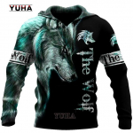 Viking Wolf Tattoo Vegvisir mustvalge 3D k&otilde;ikjal tr&uuml;kitud meeste pusa ja dressipluus Unisex vabaaja s&uuml;gise dressid XXXXL sinine