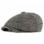 S&uuml;gistalvine villane ruuduline barett Mehed Vintage tippk&uuml;bar Kaheksanurkne m&uuml;ts Newsboy Cap Gatsby Maalikunstnikud M&uuml;tsid Ivy M&uuml;ts Gorro Hombre Boina