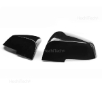 Replace the original car rear view mirror cover bright high quality black mirror cover For BMW 1 Series F20 F21 Bright black black