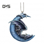 Liblikas Jeesuse risti rippuv ornament Kuu Ameerika lipuga ripatsiga auto sisekujundus autode tahavaatepeegli tarvikud j&otilde;ulupuu v&otilde;lu