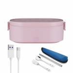 USB elektriline soojendus l&otilde;unakarp roostevabast terasest kaasaskantav reisi 5V 12V 24V auto koolilapsed riisitoidu soojendaja mahuti soojendaja roosa