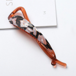 Leopard hobusesaba punutud juukseklambriga juuksen&otilde;el Banaanist juuksepunumisklamber Naiste lihtsad tugevast akr&uuml;&uuml;list keerdklambriga peakatted