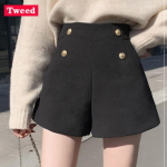 Naiste l&uuml;hikesed p&uuml;ksid, kaherealised k&otilde;rge v&ouml;&ouml;kohaga vabad A-kujulised tviidp&uuml;ksid M