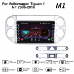 Volkswagen Tiguan 1 NF 2006-2016 jaoks koos nupu nupuga Android autoraadio multimeediumipleier Navigatsioon stereo GPS 2 Din 1+16GB 1+16GB