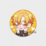 58MM Anime Deemonitapja Kimetsu No Yaiba Kamado Tanjirou Rev&auml;&auml;rin&otilde;elad Cosplay m&auml;rgid K&auml;sitsi valmistatud n&ouml;&ouml;bist pross Ehted Kingitused s&otilde;pradele