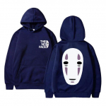 Anime Spirited Away No Face Meeste graafiline kapuuts Unisex 90ndate Manga Harajuku dressipluus Unisex Naiste mood vabaaja suuremahulised kapuutsid L