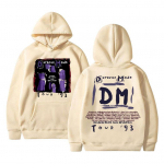 Piiratud Briti b&auml;ndi Depeche Cool Mode Memento Mori Tour 2023 Kahepoolse tr&uuml;kiga kapuuts, Unisex Oversized Rock Vintage dressipluus L