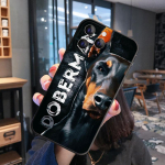 Dobermani loomakoer Telefoni must kate iPhone 11 12 13 Pro Max X XS XR Max 7 8 Plus 6S 13Mini pehme silikoon TPU &uuml;mbris Fundas jaoks iPhone 6 6s