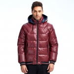 Meeste sulejope MALIDINU talvine paks sulejope Parka jope 70% valge pardisupp kapuutsiga veekindel 2XL lilla