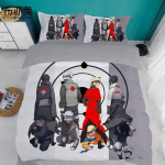 Multifilm Naruto Sasuke Kakashi anime &uuml;li&otilde;pilaste &uuml;hiselamu &uuml;he voodilina tekikate kolmeosaline komplekt kaheinimese voodipesu neljaosaline komplekt EU single(135x200cm)
