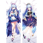 Genshin Impact Kamisato Ayaka Cosplay Pikk Kehapadi Padi Kaanega Virsikunahast Kallistamispadi Pikk Padjakaan Kaunistus 40x120cm