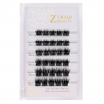 Z'LRAQI BEAUTY Individuaalsed kunstripsmed isekleepuv klaster v&otilde;ltsripsmed liimivabad ripsmed must