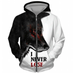 Lahedad 3D hunditr&uuml;kiga t&otilde;mblukuga kapuutsid Mood Meeste/naiste t&auml;navar&otilde;ivad kapuutsiga jakk Mantel Unisex vabaaja Hip Hop Pullover Pusad 2XL