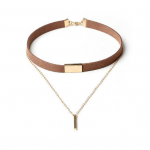 Naiste vintage gooti pungi kihiline baarikett kunstnahast chocker kaelakee must