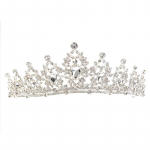 Pruudikrooni sulamist kivikivist updo kroon pulmakleit Juukseaksessuaarid S&uuml;nnip&auml;evapeo peapael