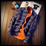 S&uuml;gistalvised fliiss&auml;rgid meestele Sametised ruudulised s&auml;rgid Meeste riided Casual Flanell Slim Fit Puhaspuuvillane s&auml;rk Meeste Suurus 5XL L sinine