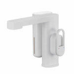 2-IN 1 Vannitoa valamusegisti anduriga Seebi dosaatoriga kombineeritud puutevabad vannitoa segistid Tekile paigaldatavad valamusegisti kraan valge