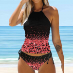 Naiste p&auml;itsetega Butterfly Dandelion Print Bikini Tankini ujumistrikoo M