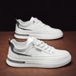 Vabaaja spordijalatsid Meeste kulumiskindlad meeste jalan&otilde;ud Moodsad rulajalatsid meestele Vaba aja jooksujalatsid Nahkjalatsid Meeste 39 valge