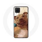 Coque pour Samsung Galaxy A42 5G American Pit Bull Terrier Marron