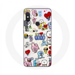 Coque pour Xiaomi Redmi Note 5 Pro BTS Bangtan Sonyeondan BT21 Van Tata Chimmy Cooky Rj Koya Mang Et Shooky