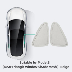 Tesla Model 3 2022-2023 auto salongi tarvikute jaoks P&auml;ikesekaitse eesmine ja tagumine katuseluuk p&auml;ikesevari Net autoakna p&auml;ikesevari M3-GA68L
