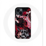 Coque pour Iphone 14 Demon Slayer Tanjiro Nezuko Attaque Combat - Maniacase