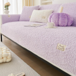 Lamba imitatsiooniga sametdiivani r&auml;tik Talvine soe libisemisvastane universaalne diivanikatted L-kujuline osaline diivanikate elutuppa 70*70cm 1pc