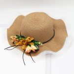 WTEMPO suvised v&auml;rsked lilled laineline pits&auml;&auml;rne &otilde;lgm&uuml;ts naiste suure r&auml;&auml;staga p&auml;ikesekaitse p&auml;ikesevari &otilde;ues reisimiseks p&auml;ikesem&uuml;ts 56-58cm