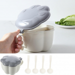 Loominguline integreeritud mitme v&otilde;rguga maitsestamiskast koduk&ouml;&ouml;k, maitseainekarp soolaloksuti maitseainepurk 15*10.5cm roosa