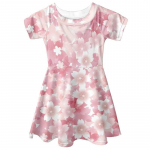 T&uuml;drukute 3D Prindiga kleidid Lastele T&uuml;drukutele Varrukateta Printsess Kleit Tank 3D Roosa Virsiku&otilde;ie printis kleit 80 roosa