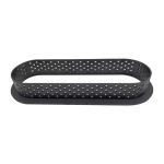 1 tk Plastikust perforeeritud munakoogivorm must ovaalse kujuga hapur&otilde;ngas l&otilde;ikur saia kaunistamiseks Prantsuse magustoidu vorm 1pcs