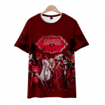 Hazbin Hotel Anime Naiste T-s&auml;rgid Graafiline s&auml;rk Multikas tr&uuml;kitud O-kaelusega Suured l&uuml;hikesed varrukad Mood Meeste R&otilde;ivad T&auml;navar&otilde;ivad L