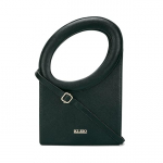 Kunstnahast skulptuurse kujuga &uuml;lemise k&auml;epidemega k&auml;ekott, eemaldatava &otilde;larihmaga naistele 20 x 5 x 24 Centimeters