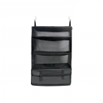 Multifunktsionaalne suur riiete hoiukott koos konksuga reisikoti riputamiseks pagasikorraldaja mitmesuguse hoiukasti jaoks must