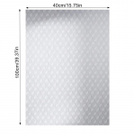 K&ouml;&ouml;gitapeet &Otilde;likindel kleebis Backsplash Alumiiniumfoolium &Otilde;li isekleepuv paber h&otilde;bedane kapi vooder 40*100cm/16*39in