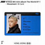 ATEEZ 8. minialbum The World EP.1 : Liikumine Ametlik ID-kaart Fotokaart KPOP Hongjoong - A (ID Card)