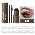 Kulmutemplite komplekt Perfect Eyebrow Stamp Trafarett Kulmude &scaron;abloonide komplekt Veekindel kauap&uuml;siv kulmude kuju parandav tempel 04#